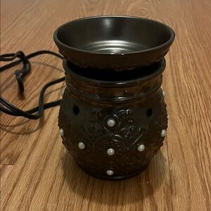 Authentic Scentsy Elegant Bronze Electric Wax Warmer with Pearl Accents Home  🏠